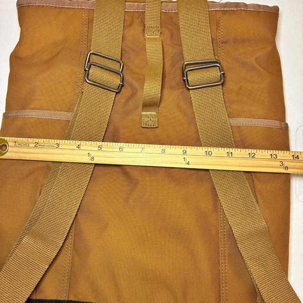 Carhartt Backpack Women's Brown Convertible Canvas Multi Pockets Gorpcore - Picture 13 of 15